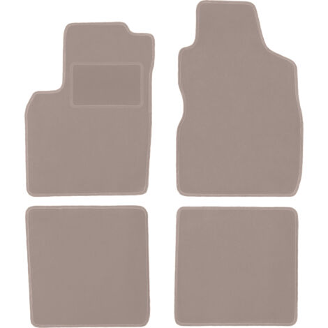 Tappetini in velluto beige per: Fiat Panda II hatchback (2002-2010)
