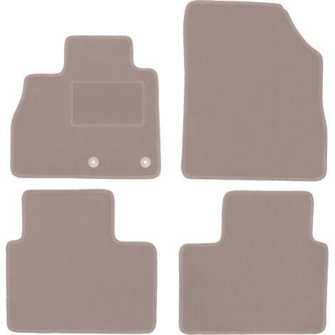 Tappetini in velluto beige per: Renault Scenic IV monovolume (2016-)