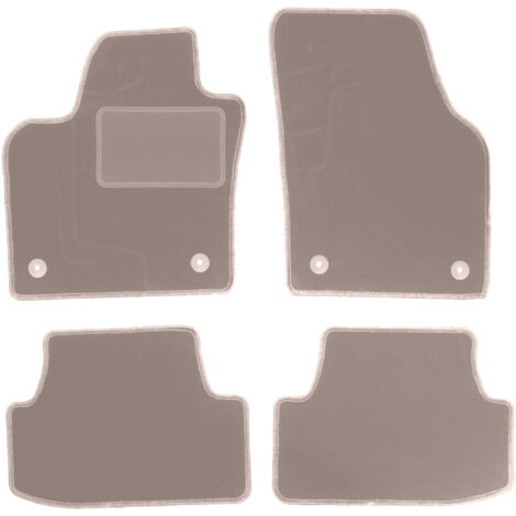 Tappetini in velluto beige per: Volkswagen Polo VI hatchback (2017-)