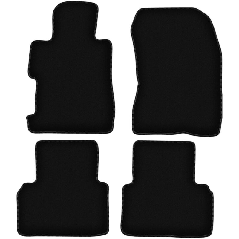Image of Tappetini in velluto nero BASIC per: Honda Civic VIII 4D berlina (2006-2011)