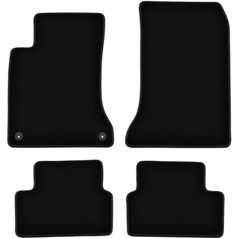 Tappetini in velluto nero BASIC per: Mercedes W176 Classe A (2012-2018)