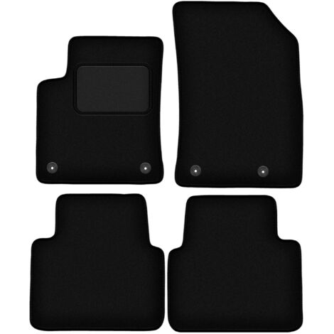 Tappetini in velluto nero per: Citroen C3 Aircross II crossover (2017-)