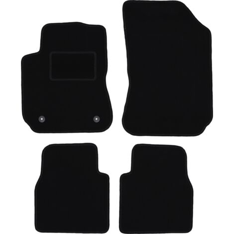 Tappetini in velluto nero per: Citroen C4 Cactus crossover (2014-2018)