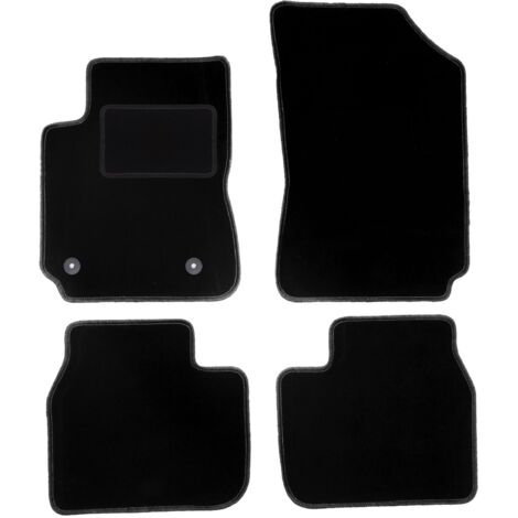 Tappetini in velluto nero per: Citroen C4 Cactus II crossover (2018-)