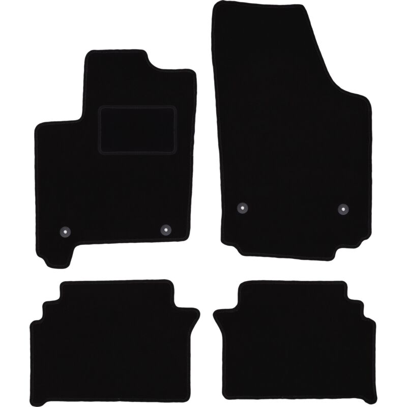 Image of Tappetini in velluto nero per: Opel Meriva A monovolume (2002-2010)