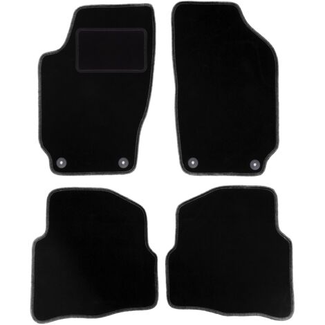 Tappetini in velluto nero per: Skoda Fabia I hatchback, berlina, station wagon (1999-2007)
