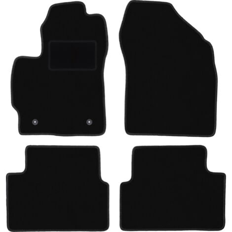 Tappetini in velluto nero per: Toyota Corolla E14 / E15 berlina (2007-2012)