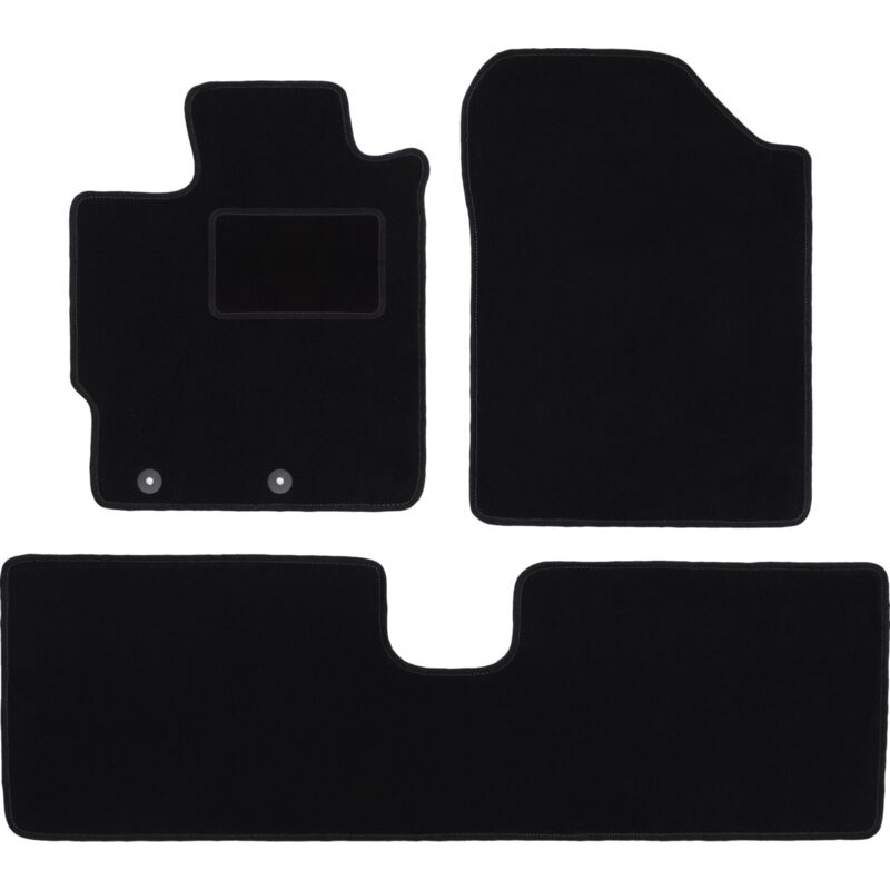 Image of Tappetini in velluto nero per: Toyota Yaris III benzina (2011-2019)