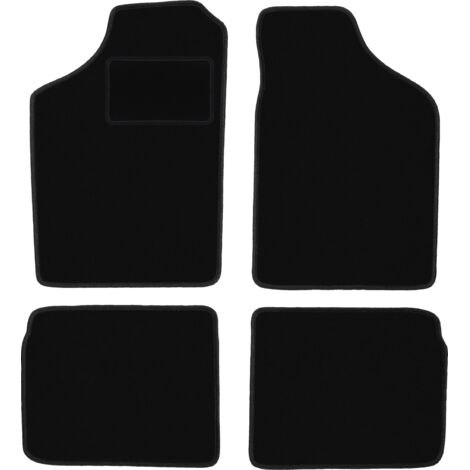 Tappetini in velluto nero per: Volkswagen Polo II coupé, hatchback, berlina (1981-1992)