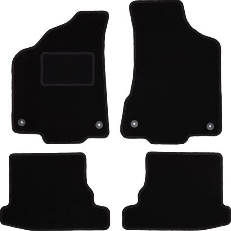 Tappetini in velluto nero per: Volkswagen Polo III FL 6N2 hatchback, berlina, classica (1999-2001)
