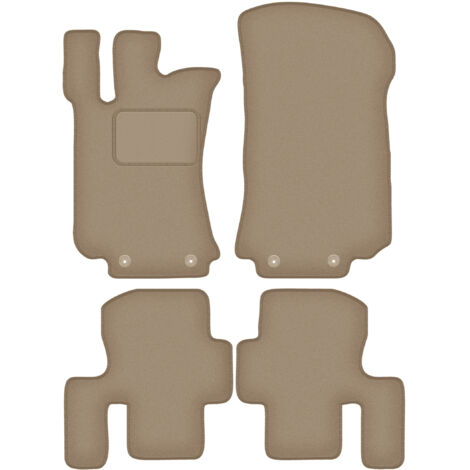 Tappetini in velluto per: Mercedes Classe R W251 monovolume corto 5 posti (2005-2014) beige