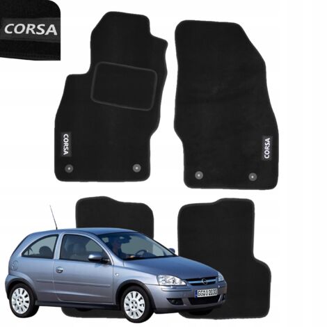 Tappetini in velluto per Opel Corsa C 2000-2006, tappetini per auto HAFT B