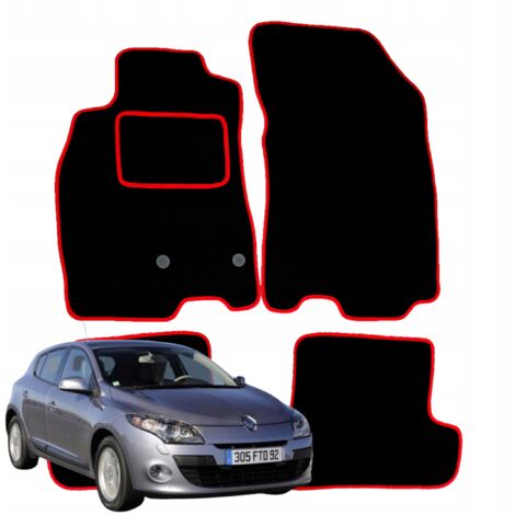 Tappetini in velluto per Renault Megane III 3 2008-2015 tergicristalli per auto R