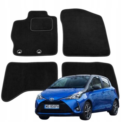 Tappetini in velluto per Toyota Yaris III Hybrid 2012 - 2020 Mats B