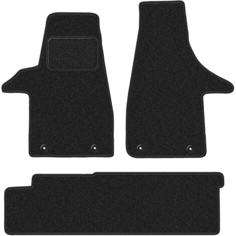 Tappetini in velluto per: VW Transporter T6 furgone per consegne 2 file (2015-2019) antracite