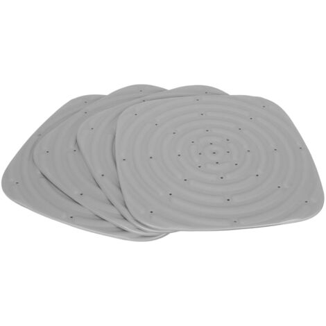 Tappetini per nidificazione delle galline, 4 pezzi, scatola lavabile, tappetino riutilizzabile per lettiera, rivestimenti per polli, grigio
