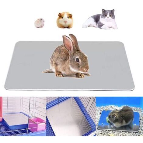 Tappetini rinfrescanti adatti a piccoli animali come conigli, criceti, cuccioli di cane, gattini, porcellini d'India e cincillà. Realizzati in alluminio per un raffreddamento rapido.