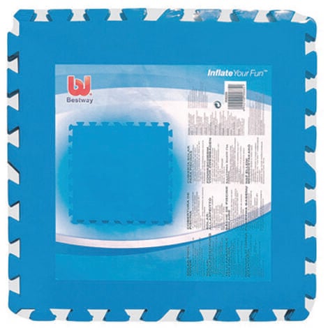 AC-DECO TAPPETINI SOTTO PISCINA pz.9 cm.50X50 MATTONELLA PUZZLE COMPONIBILE BESTWAY