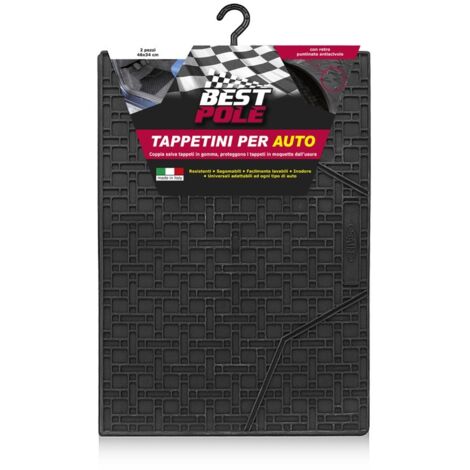 Tappetini tappeto set auto 2 pezzi cm 45x31 best pole - rhutten