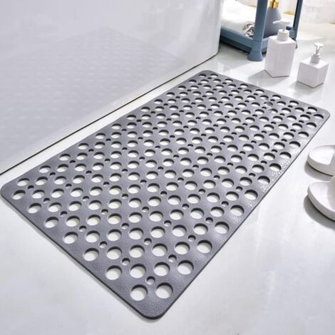 Tappetino antiscivolo da bagno con ventosa e foro di drenaggio, tappetino per pavimento per bagno, camera da letto, tappetino per pavimento S10 (43 x 75 cm)