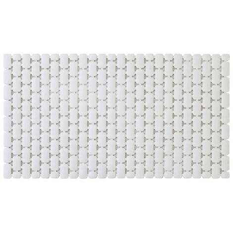 Tappetino antiscivolo doccia bianco 40x73 cm in plastica Spring
