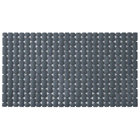 Tappetino antiscivolo doccia grigio 40x73 cm in plastica Spring