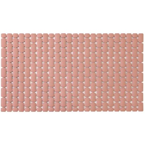 Tappetino antiscivolo doccia rosa 40x73 cm in plastica Spring