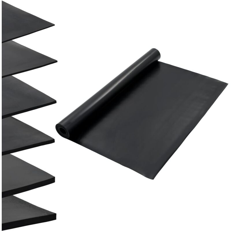 Tappetino antiscivolo in gomma 1,2x5 m 2 mm liscio...