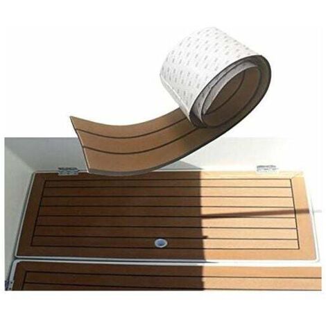 Tappetino antiscivolo in schiuma EVA di nuova generazione per pavimenti marini con adesivo 3M, rivestimento in teak sintetico per barche e kayak