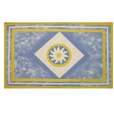 TAPPETINO ANTISCIVOLO RETTANGOLARE FANTASIA CELEST- CM 80x50 -  FER-64774
