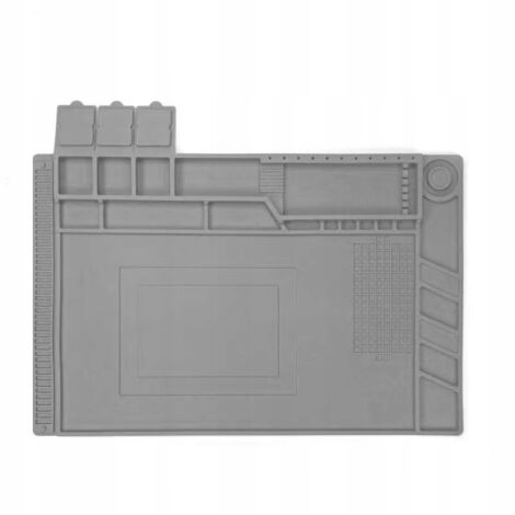 Tappetino antistatico in silicone grigio 45x30cm