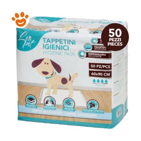 Leopet Tappetini Assorbenti (60x90cm) - Leopet Tappetini Assorbenti (60x90cm) - Confezione da 50 Tappetini