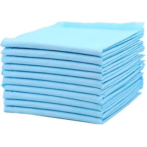 Tappetino assorbente per cani e gatti da 40 pezzi, 60x60 cm, tappetino per l'addestramento dei bambini con 6 strati di design impermeabile, assorbe rapidamente l'umidità per prevenire le perdite