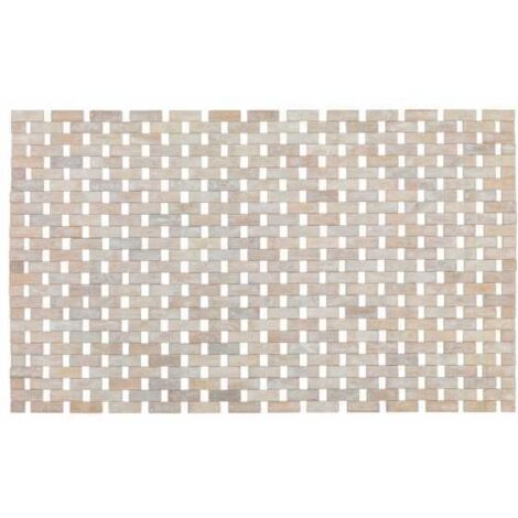 Tappetino bagno Bamboo bianco WENKO