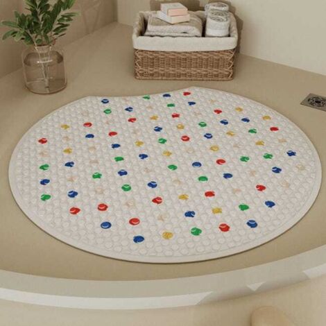 Tappetino da bagno antiscivolo 55x55 cm per vasca e doccia Massaggiatore plantare antiscivolo