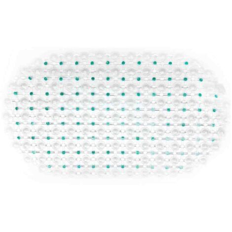 Tappetino da bagno antiscivolo a bolle, adatto per vasche da bagno e docce, realizzato in plastica PVC con ventose.