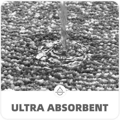 Tappetino da bagno antiscivolo, morbido tappetino da bagno in microfibra, tappetino da doccia assorbente lavabile in lavatrice, 50x80 cm, grigio scuro
