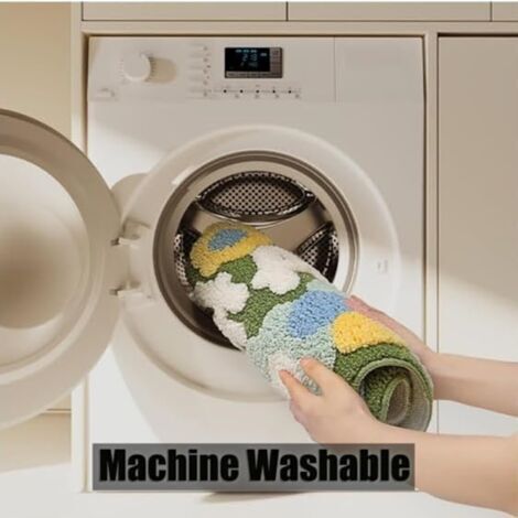 Tappetino da bagno antiscivolo, morbido tappetino in microfibra, assorbente e lavabile in lavatrice, ideale per bagno, cucina e camera da letto (45x70 cm)
