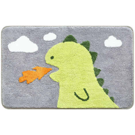 Tappetino da bagno con simpatici cartoni animati, extra morbido e assorbente, lavabile in lavatrice, antiscivolo, 40x60 cm
