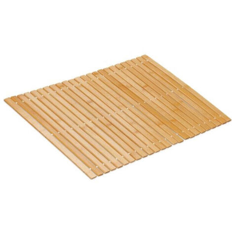 Tappetino da bagno in bambu 60x40 cm