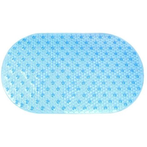 Tappetino da bagno lucido antiscivolo 39x69 blu