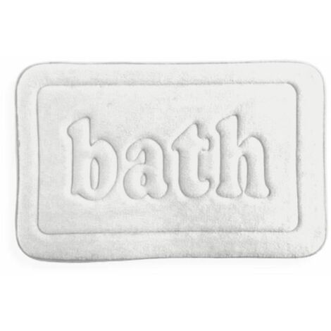 Tappetino da bagno memory foam - TODAY - UTILITY - 40 x 60 cm - Bianco