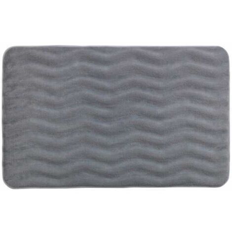 Tappetino da bagno Waves 50x80 cm Grigio Chiaro