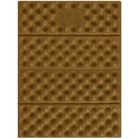 Tappetino da campeggio, 40 cm, supporto in alluminio, marrone
