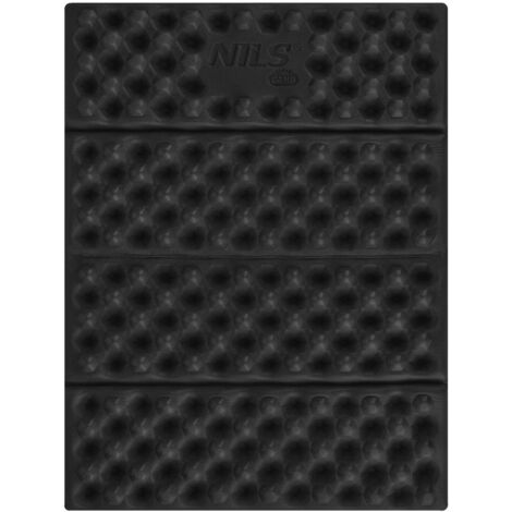 Tappetino da campeggio, supporto in alluminio, 40 cm, nero