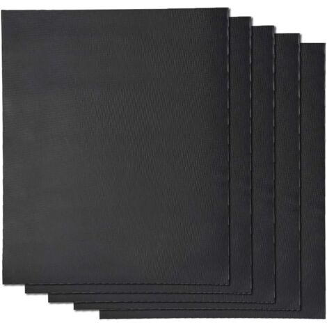 Tappetino da cucina per barbecue x5  Set di 5 tappetini grill XL 50x40 cm riutilizzabili antiaderenti  Fogli per forno a gas elettrico barbecue a carbonella microonde a legna in silicone-RAPANDA