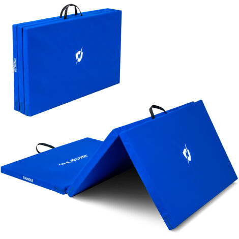 Tappetino da ginnastica blu Thunder® 197x100x5 cm MG-03-BLUE