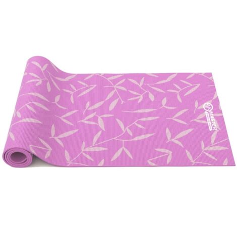 Tappetino da ginnastica MASTER Yoga in PVC 8 mm - 173 x 61 cm - rosa