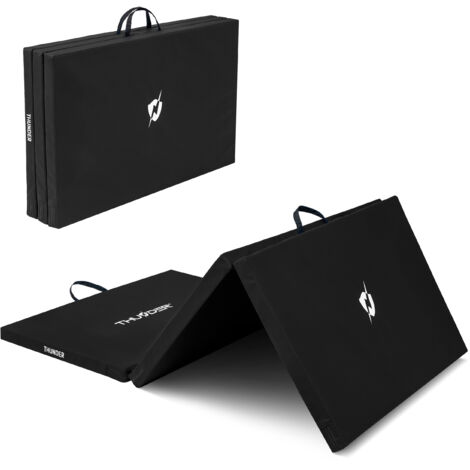 Tappetino da ginnastica nero Thunder® 197x100x5 cm MG-03-NERO