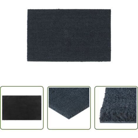 Tappetino da ingresso -  Zerbino Grigio Scuro 50x80 cm Fibra di Cocco
